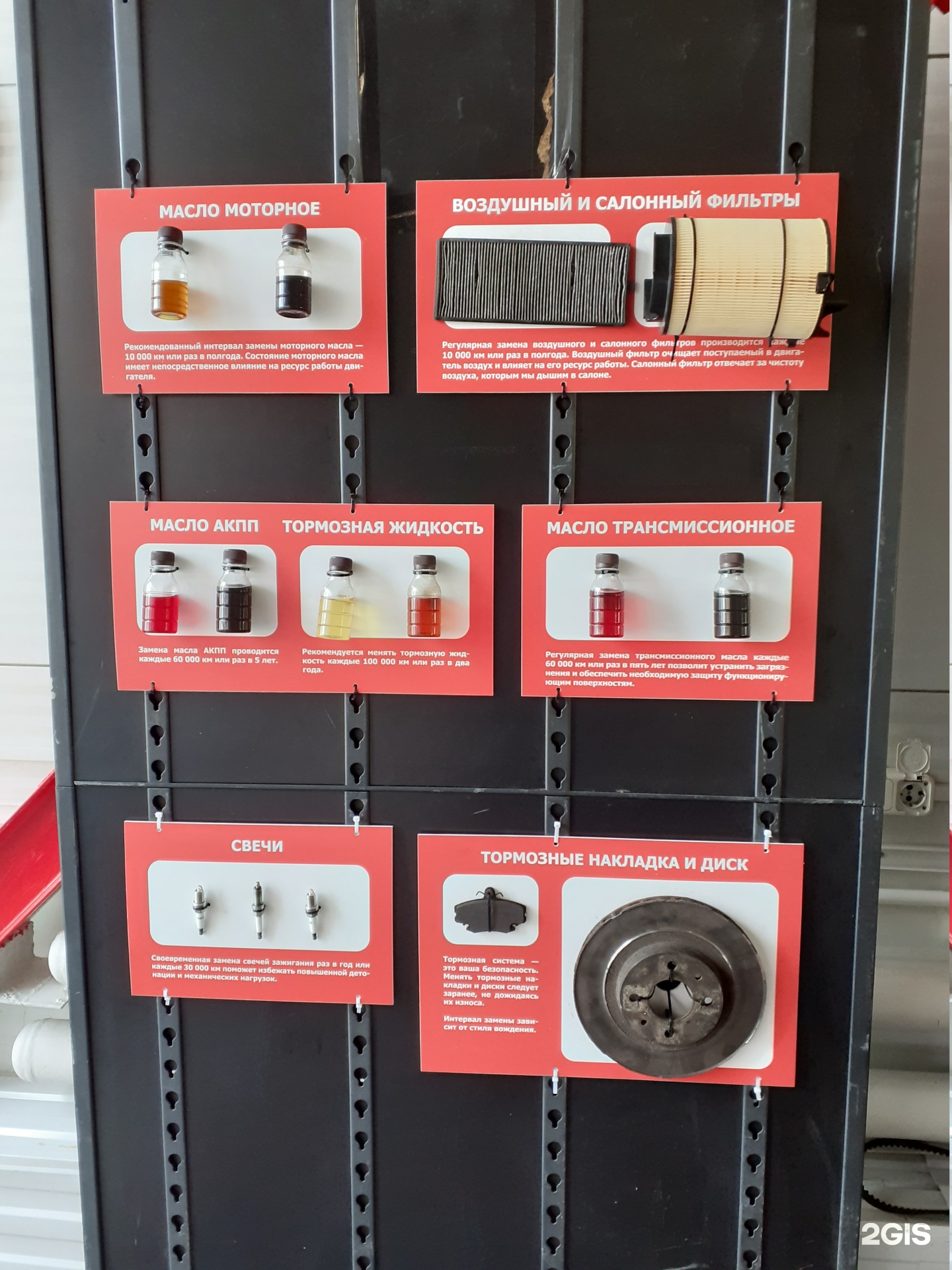 Стенд масел и фильтров